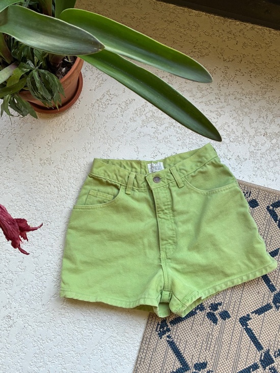 Pants - Moda Int'l 'The London Jean' Shorts in Pale Neon Green